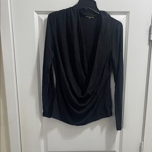 Lilla p- Heather gray drape top medium